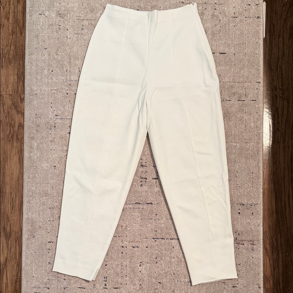 Zara Cream Ankle-Length Women's Pants